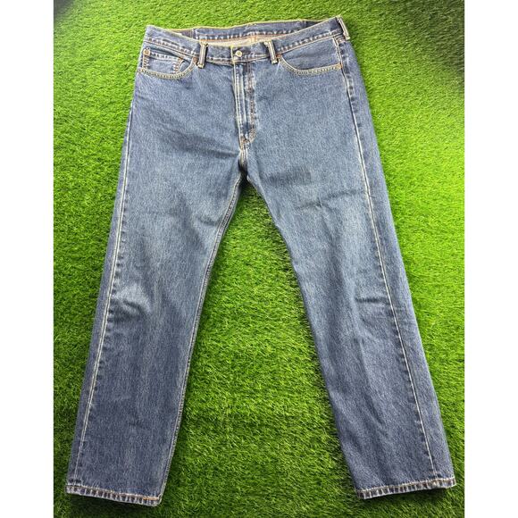 Levi’s 505 Jeans Men’s Straight Leg Sz W40 L32 Blue Denim Classic Fit USA Style - Picture 1 of 10